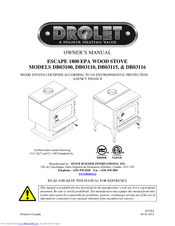 STOVE BUILDER INTERNATIONAL INC DB03110 Owner's Manual