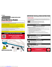 Genie Chain/Belt Drive Models Installation Manual