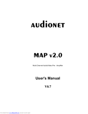 Audionet MAP v2.0 User Manual