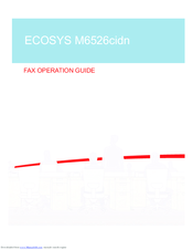 Ecosys M6526cidn Operation Manual