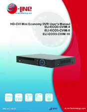 E-line ELI-ECO3-CVIM-8 User Manual
