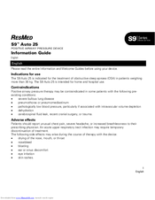 Resmed S9 Auto 25 Information Manual