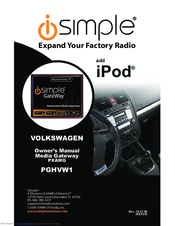 iSimple PGHVW1 Owner's Manual