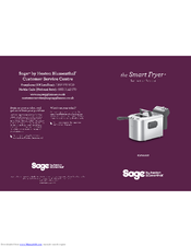Sage Smart Fryer BDF500UK Instruction Booklet
