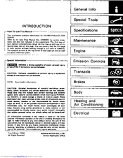 Honda 1985 Prelude 2DR Coupe Service Manual