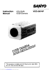 Sanyo VCC-3974P Instruction Manual