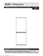 Bush BSBM166 Installation & User's Instructions