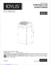 idylis portable air conditioner troubleshooting