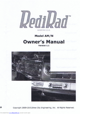 Brew City Engineering RediRad AM/N Owner's Manual