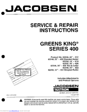 Jacobsen Greens King 62244 Service & Repair Manual