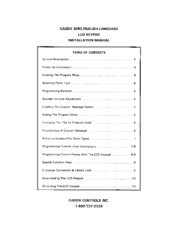 CADDX Ranger 9050 Installation Manual