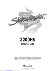Sidewinder 3200HS Installation Manual
