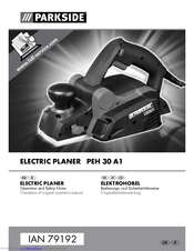 Parkside PEH 30 A1 ELECTRIC PLANER 