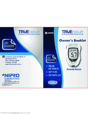 NIPRO Diagnostics TRUEresult Owner's Booklet