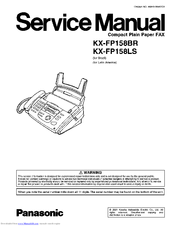 Panasonic FX-FP158LS Service Manual