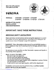 Verona CTG424S Instruction Manual