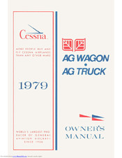 Cessna 1979 AG Truck Owner's Manual