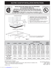 Frigidaire FPEC3677RF Installation Instructions Manual