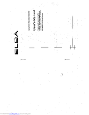 Elba EIC-1600P User Manual