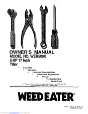 Weed Eater WER500K Owner's Manual