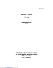 Herutu POKAYOKE TWF-600R Operating Instructions Manual