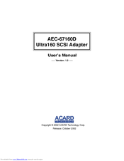 Acard AEC-67160D User Manual