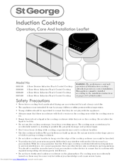 St George 5536400 Operation, Care And Installation Leaflet