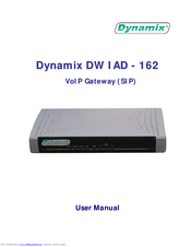 Dynamix DW IAD-162 User Manual