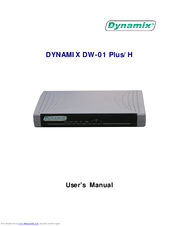Dynamix DW-01 Plus H User Manual