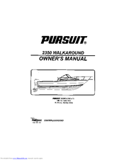 PURSUIT 2350 Owner's Manual