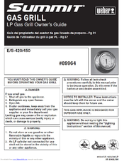 Weber 89964 Owner's Manual