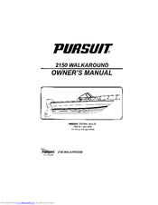 PURSUIT 2150 Walkaround Owner's Manual