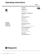 Hotpoint OS 89 C IX/HP Operating Instructions Manual