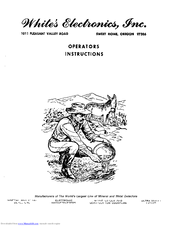 White's Coinmaster 3 TR-AM Operating Instructions Manual