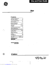 GE DDE5109V Use And Care Manual