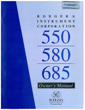 Rodgers 580 Owner's Manual