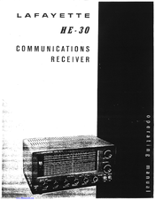 Lafayette HE-30 Operating Manual
