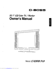 D-Boss LT-20FLP Owner's Manual