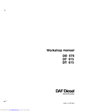 DAF DT 615 Workshop Manual