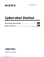 Sony CSS-PHA Operating Instructions Manual