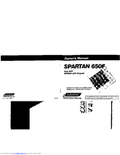 Scantronic Spartan 650F Owner's Manual