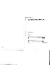Eurochron FRW 2560 Instruction Manual