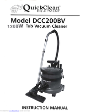 QuickClean DCC200BV Instruction Manual