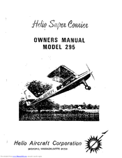 Helio Super Courier 295 Owner's Manual
