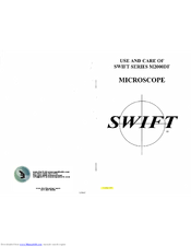 Swift M2000DF Series Use And Care Manual
