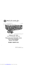 sunair gsb-900 dx Operation And Maintenance Manual
