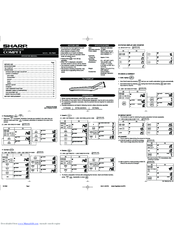Sharp Compet VX-792C Operating Instructions