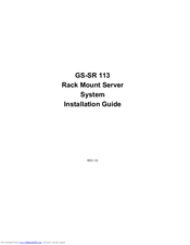 Gigabyte GS-SR 113 Installation Manual