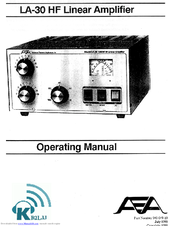 AEA LA-30 Operating Manual