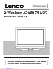 LENCO DVT-2641BLACK Instruction Manual